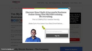 
                            8. Yes My Bitcoin Review - Legit Business Opportunity …