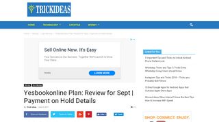 
                            2. Yesbookonline Plan: Review for Sept | Payment on Hold ...