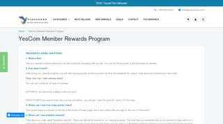 
                            4. YesCom Member Rewards Program – yescomusa