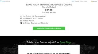 
                            2. YesCourse - The world's easiest to use Online Course Platform