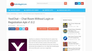 
                            3. YesIChat - Chat Room Without Login or Registration Apk v1.0.2