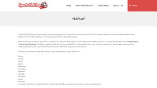 
                            8. YesPlay Sports Betting Review