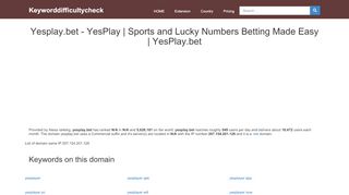 
                            9. Yesplay.bet - YesPlay | Sports and Lucky Numbers Betting ...