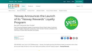 
                            9. Yesway Announces the Launch of its 