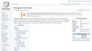 
                            4. Yeungnam University - Wikipedia