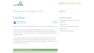 
                            8. YieldStar – Property Vista Support