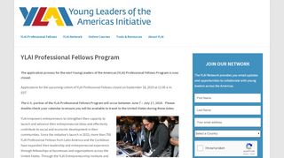 
                            8. YLAI Professional Fellows Program - ylai.state.gov