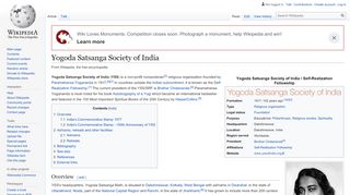 
                            9. Yogoda Satsanga Society of India - Wikipedia