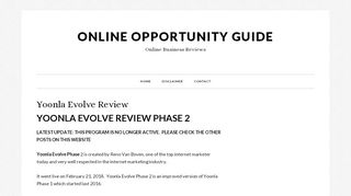 
                            9. Yoonla Evolve Review - Online Opportunity Guide