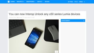 
                            9. You can now Interop Unlock any x50 series Lumia devices ...