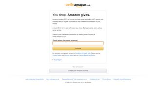 
                            8. You shop. Amazon gives. - Amazon Sign In