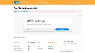 
                            11. Youclick.alifelong.asia: Site Maintenance - Easy Counter