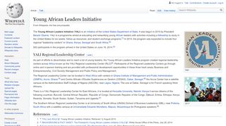 
                            6. Young African Leaders Initiative - Wikipedia