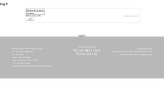 
                            7. Young Living Foundation: Login