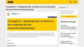 
                            9. Youngdriver - Mitgliedschaft, wo finde ich den …