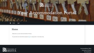
                            8. Your Accommodation Portal - University of Bristol