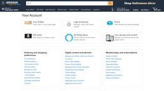 
                            2. Your Account - Amazon