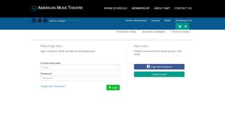 
                            1. Your Account - American Music Theatre