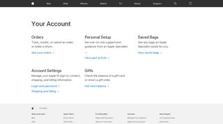 
                            3. Your Account - Apple (AE)