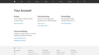 
                            2. Your Account - Apple (SG)