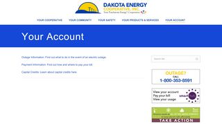 
                            3. Your Account – Dakota Energy Cooperative