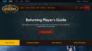 
                            2. Your Account - WoW - World of Warcraft