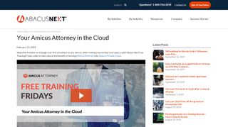 
                            8. Your Amicus Attorney in the Cloud - AbacusNext