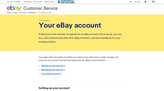 
                            4. Your eBay account | eBay