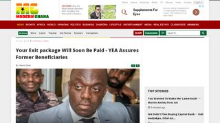 
                            4. Your Exit package Will Soon Be Paid - YEA Assures Former ...