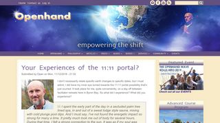 
                            8. Your Experiences of the 11:11 portal? | Openhand