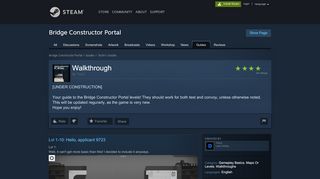 
                            4. Your guide to the Bridge Constructor Portal levels! - Steam Community