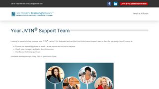 
                            4. Your JVTN® Support Team – Joe Verde Training Network
