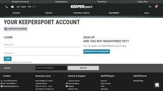 
                            2. Your KEEPERsport account - KEEPERsport - …