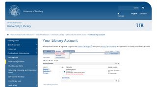 
                            2. Your Library Account: University Library - Uni Bamberg