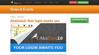 
                            2. Your login awaits you - AbaData2