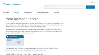 
                            9. Your Member ID Card | Kaiser Permanente …