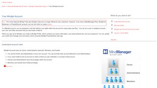
                            4. Your Mindjet Account - Mindjet Help Server