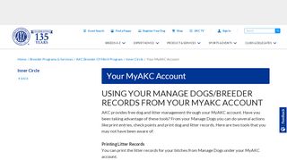 
                            2. Your MyAKC Account – American Kennel Club