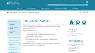 
                            4. Your MyChart Account - Anne Arundel Medical Center