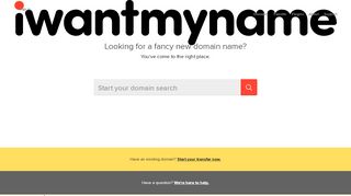 
                            1. Your New Favorite Domain Registrar | iwantmyname
