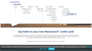 
                            6. Your new Mastercard credit card - Avantcard