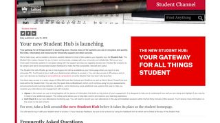 
                            8. Your new Student Hub is launching | Student channel | University of ...