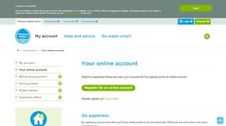 
                            2. Your online account | My account | Thames Water