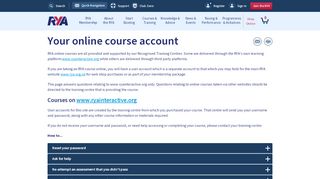
                            4. Your online course account | RYA Support Hub | RYA - Royal ...