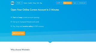 
                            11. Your Online Current Account | WestStein