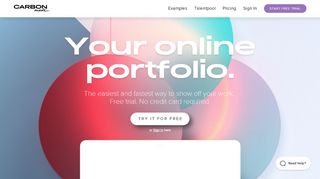 
                            11. Your online portfolio - Carbonmade