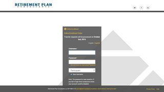 
                            2. Your Plan Access with Retirement Plan Consultants [Login]