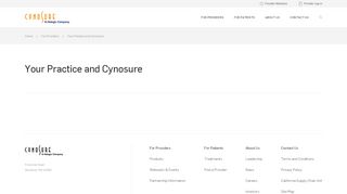 
                            1. Your Practice and Cynosure - Cynosure