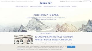 
                            3. Your Private Bank - Julius Baer Group