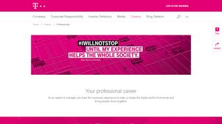 
                            3. Your professional career | Deutsche Telekom